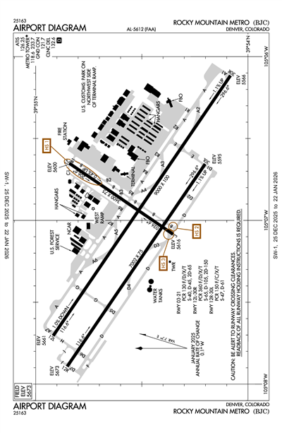 ROCKY MOUNTAIN METRO - Airport Diagram