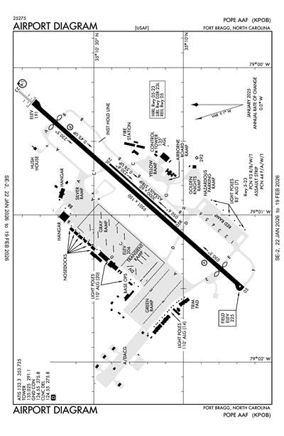 POPE AAF - Airport Diagram