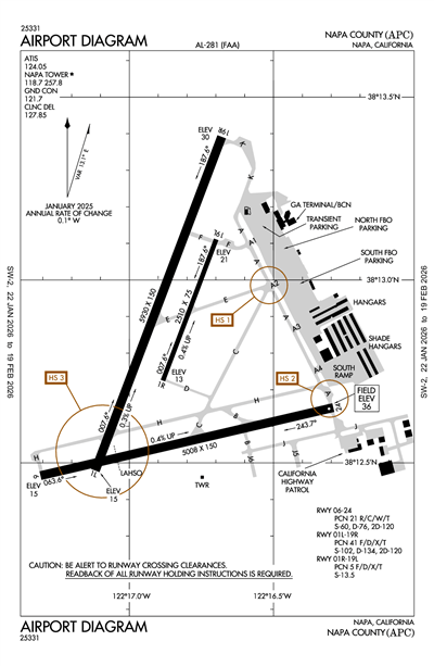 NAPA COUNTY - Airport Diagram