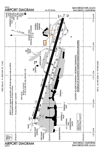 SAN DIEGO INTL - Airport Diagram