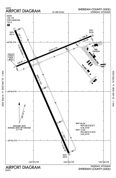 SHERIDAN COUNTY - Airport Diagram