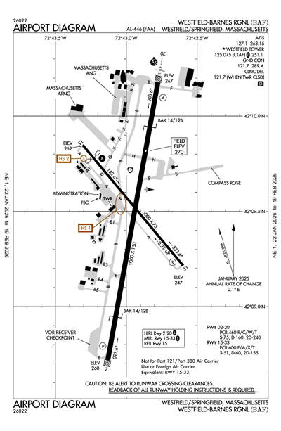 WESTFIELD-BARNES RGNL - Airport Diagram