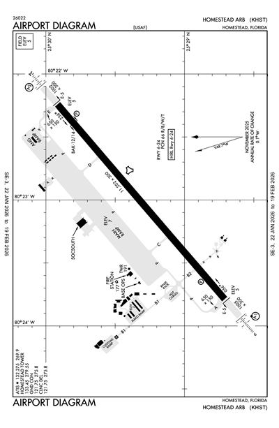 HOMESTEAD ARB - Airport Diagram