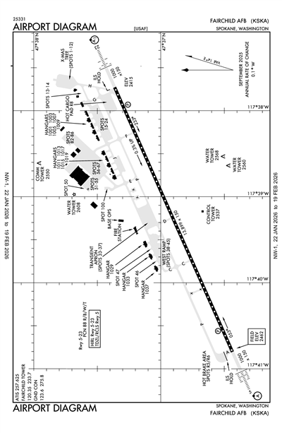 FAIRCHILD AFB - Airport Diagram