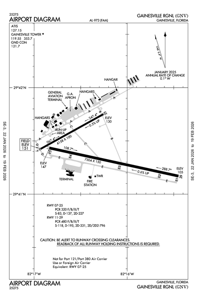 GAINESVILLE RGNL - Airport Diagram