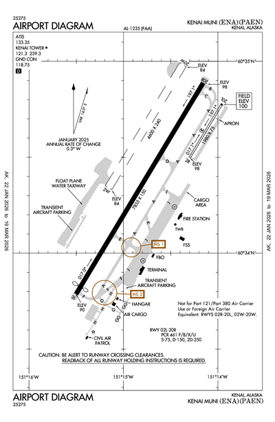 KENAI MUNI - Airport Diagram