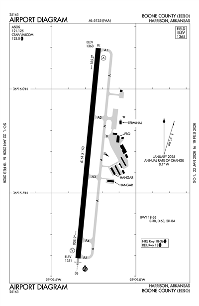 BOONE COUNTY - Airport Diagram