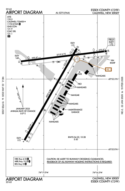 ESSEX COUNTY - Airport Diagram
