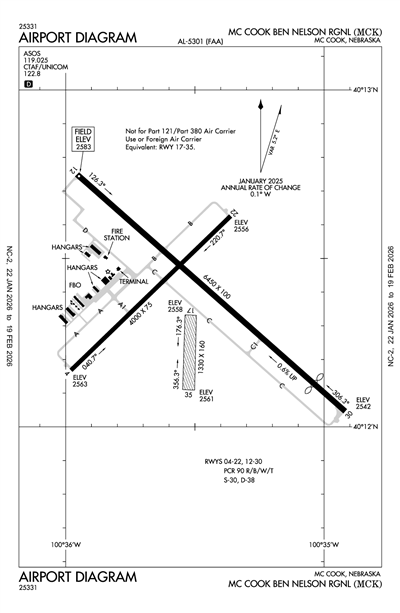 MC COOK BEN NELSON RGNL - Airport Diagram