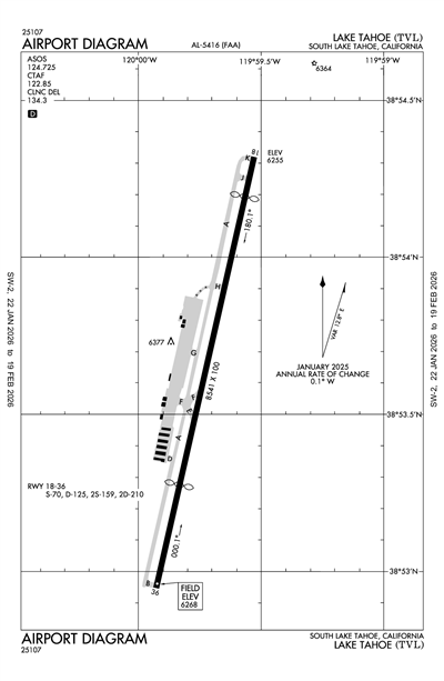LAKE TAHOE - Airport Diagram