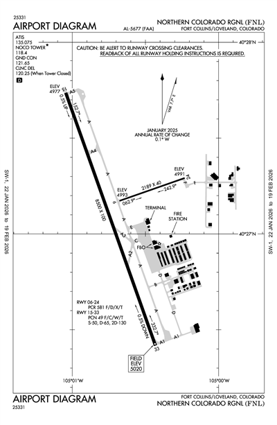 NORTHERN COLORADO RGNL - Airport Diagram