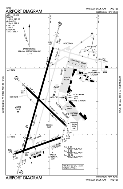 WHEELER-SACK AAF - Airport Diagram