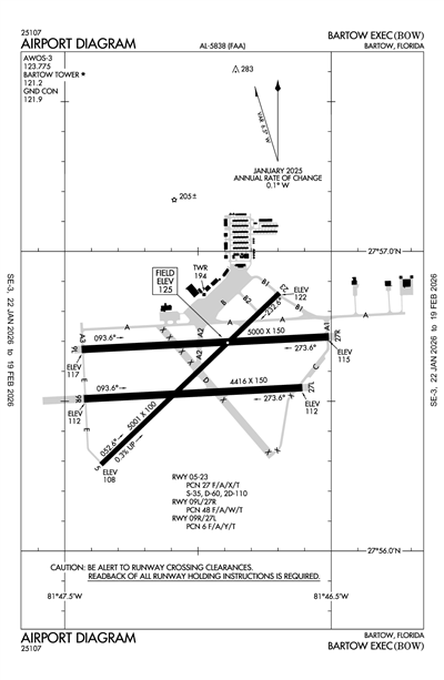 BARTOW EXEC - Airport Diagram