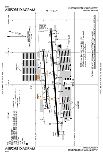 PHOENIX DEER VALLEY - Airport Diagram