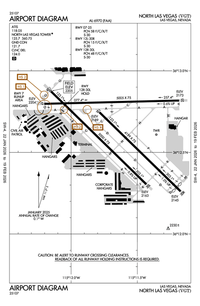 NORTH LAS VEGAS - Airport Diagram