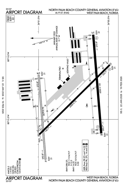 NORTH PALM BEACH COUNTY GENERAL AVIATION - Airport Diagram