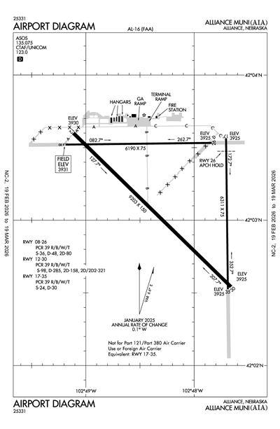 ALLIANCE MUNI - Airport Diagram