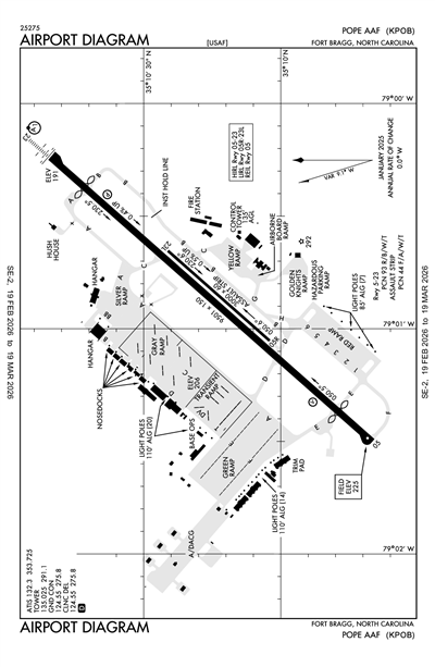 POPE AAF - Airport Diagram