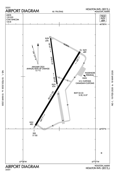 HOULTON INTL - Airport Diagram