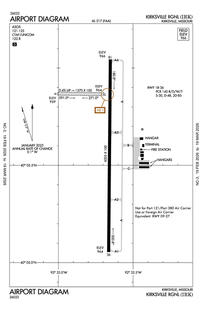 KIRKSVILLE RGNL - Airport Diagram