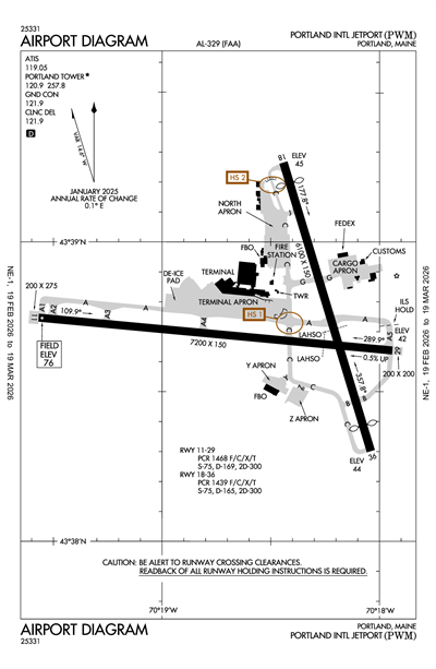 PORTLAND INTL JETPORT - Airport Diagram