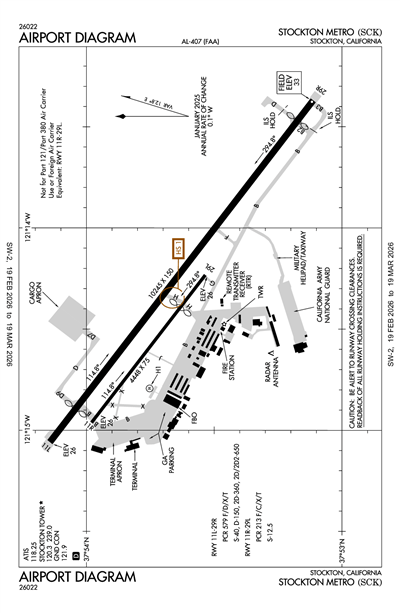 STOCKTON METRO - Airport Diagram