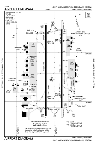JOINT BASE ANDREWS - Airport Diagram