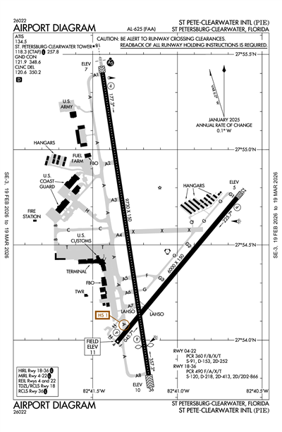 ST PETE-CLEARWATER INTL - Airport Diagram