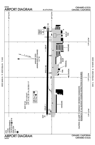 OXNARD - Airport Diagram