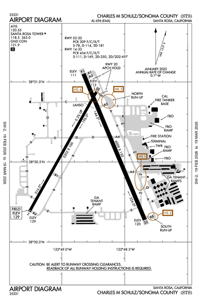 CHARLES M SCHULZ/SONOMA COUNTY - Airport Diagram