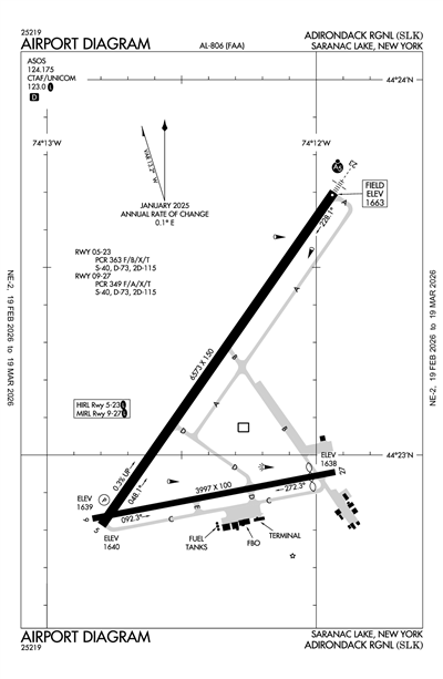 ADIRONDACK RGNL - Airport Diagram