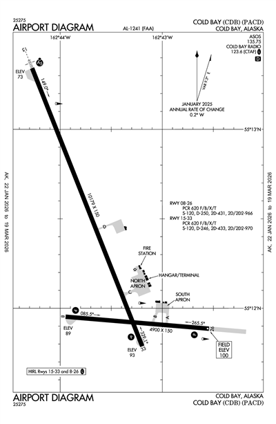 COLD BAY - Airport Diagram