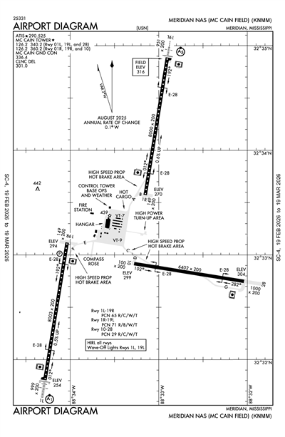MERIDIAN NAS (MC CAIN FLD) - Airport Diagram
