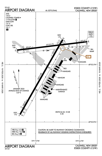 ESSEX COUNTY - Airport Diagram
