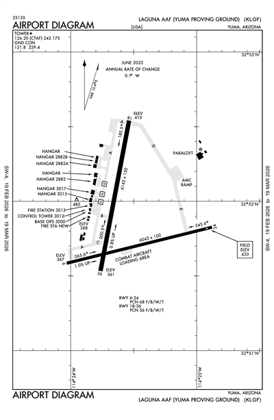 LAGUNA AAF (YUMA PROVING GROUND) - Airport Diagram