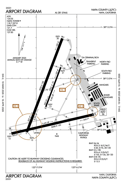 NAPA COUNTY - Airport Diagram