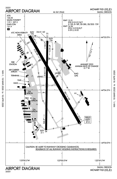 MCNARY FLD - Airport Diagram