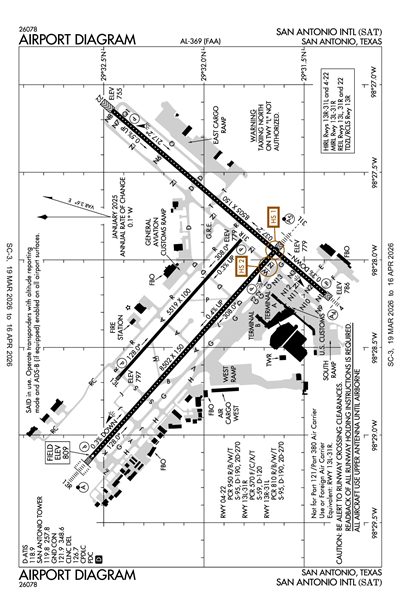 SAN ANTONIO INTL - Airport Diagram