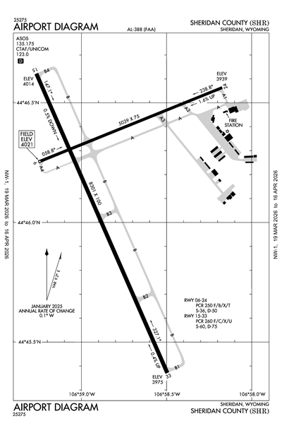 SHERIDAN COUNTY - Airport Diagram