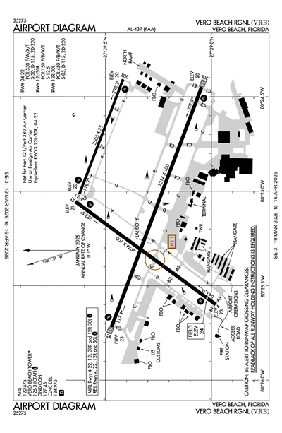 VERO BEACH RGNL - Airport Diagram