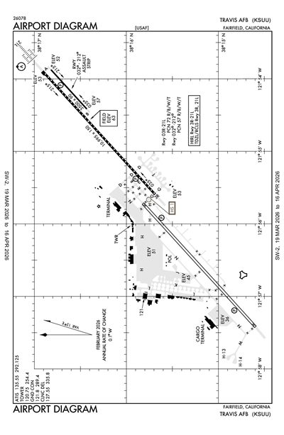 TRAVIS AFB - Airport Diagram