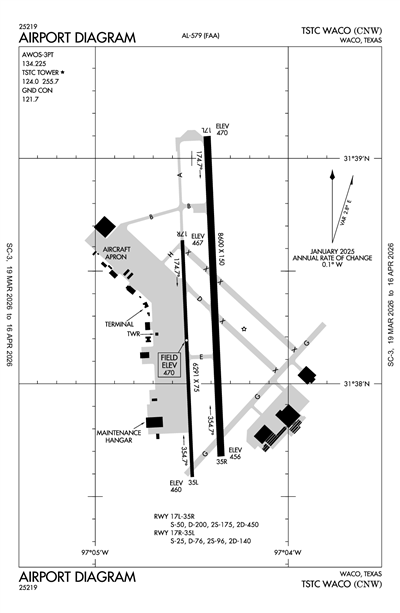 TSTC WACO - Airport Diagram