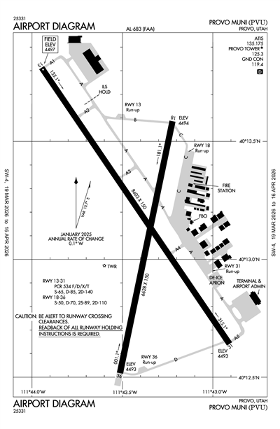 PROVO MUNI - Airport Diagram