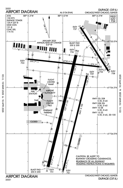DUPAGE - Airport Diagram