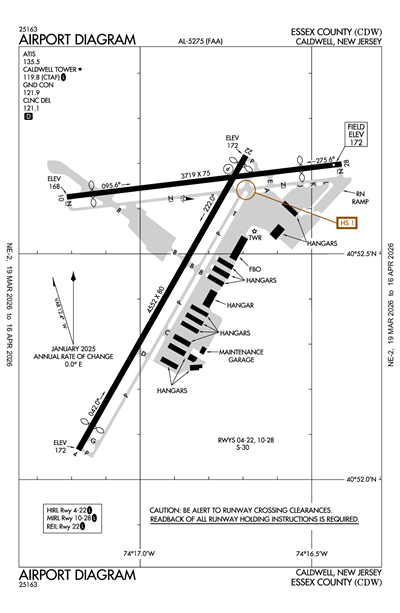 ESSEX COUNTY - Airport Diagram