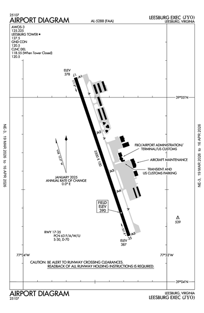 LEESBURG EXEC - Airport Diagram