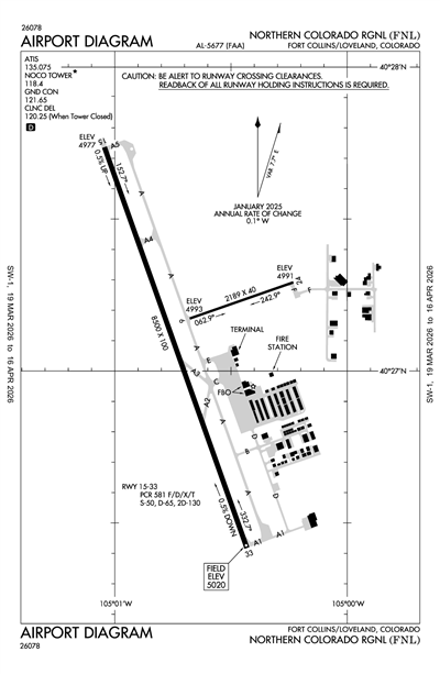NORTHERN COLORADO RGNL - Airport Diagram