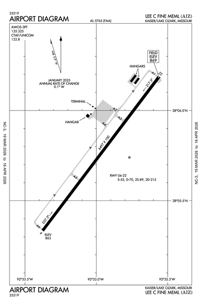 LEE C FINE MEML - Airport Diagram