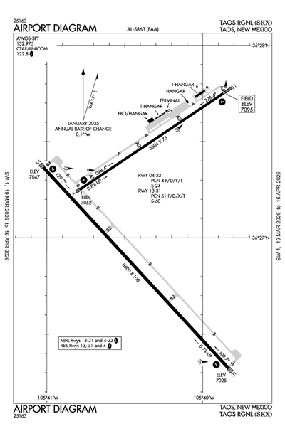 TAOS RGNL - Airport Diagram