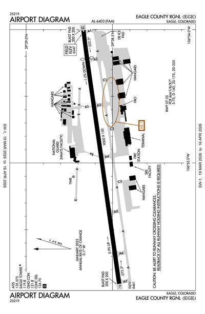 EAGLE COUNTY RGNL - Airport Diagram